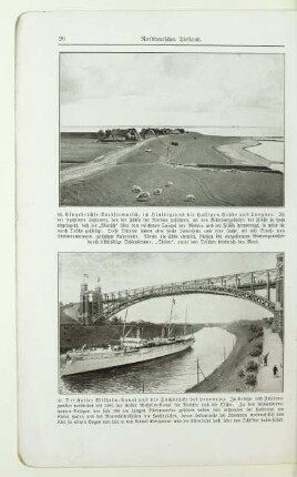 36. Eingedeichte Nordseemarsch, im Hintergrund die Halligen Gröde und Langnes