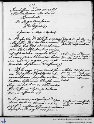 Sanctissimi ac Deo acceptis[simi] Monachorum Patris Benedicti in Regulam suam – Prologus.