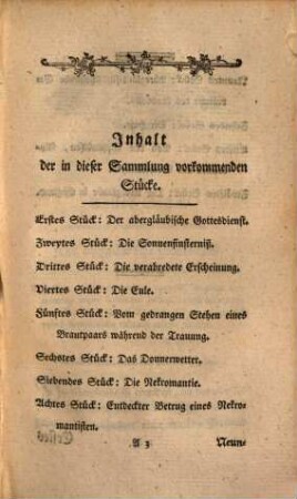Das Grab des Aberglaubens, Zweyte Sammlung