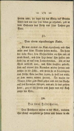 31. Von einem eigensinnigen Kinde.