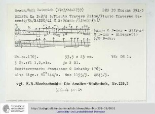 Sonate D-Dur