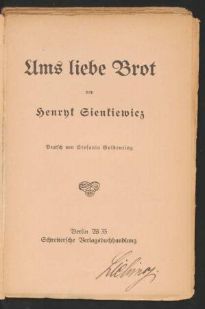 Ums liebe Brot