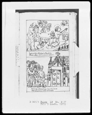 Illustrationen zur Vita Sancti Benedicti & Bis-Bini-Vita — ---, Folio 3rectoBildseite