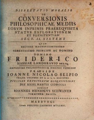 Diss. de conversionis philosophicae mediis