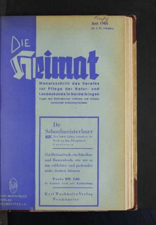 Juni 1934, Nr. 6, 44. Jahrgang
