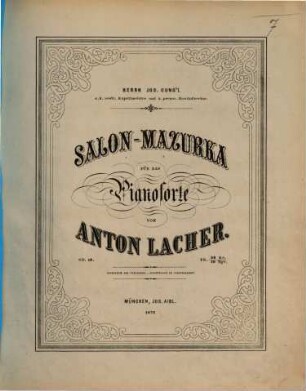 Salon-Mazurka : für das Pianoforte ; op. 10