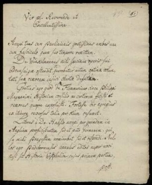 Brief von Gottfried Wilhelm Leibniz an Friedrich Lucae