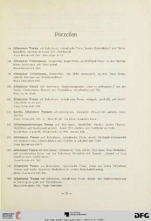 Porzellan (Nr. 197-281)