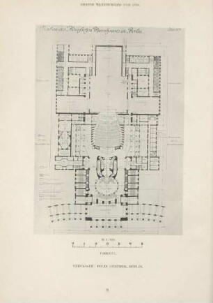 Neubau des Königlichen Opernhauses in Berlin. Erster Wettbewerb von 1910