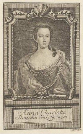 Bildnis der Anna Charlotte, Prinzessin von Lothringen