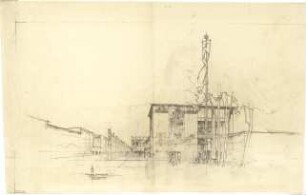 Gsaenger, Gustav; München; Kunstausstellungsgebäude (Glaspalast) - Sophienstr., West nach Ost (Perspektive)