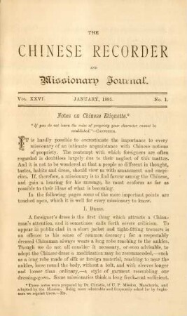 No. 1. January, 1895