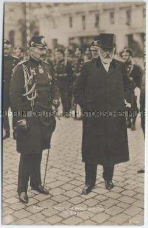 Kaiser Wilhelm II. mit dem Schweizer Bundespräsidenten Ludwig Forrer in Zürich