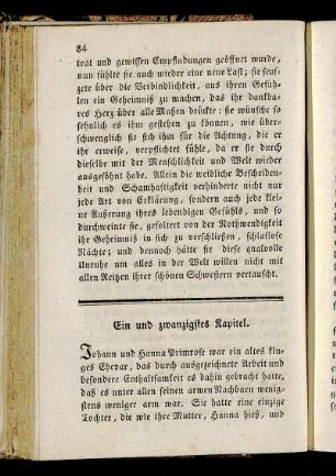 Ein und zwanzigstes Kapitel. - Fünf und zwanzigstes Kapitel.