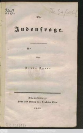 Die Judenfrage