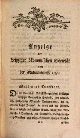 Auserlesene Sammlung vermischter ökonomischer Schrifften für die Freunde meiner praktisch ökonomischen Encyclopädie. 2,2. 1790/91