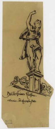 Rathaus zu Hildesheim, Statue von einer Tür der großen Halle
