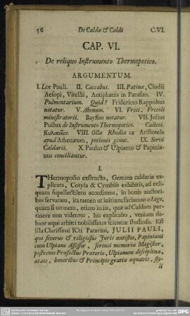 Cap. VI. De reliquo Instrumento Thermopotico
