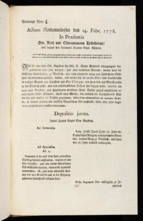 a1r-c2v, Depositio jurata
