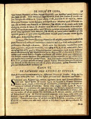 Caput VI. De Saturno Seu ... Et Ctbele. - Caput XI. De Signis Zodiaci.