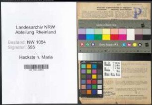Entnazifizierung Maria Hackstein , geb. 10.09.1898 (Lehrerin)