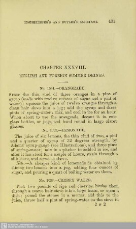 Chapter XXXVIII. English and foreign Summer Drinks