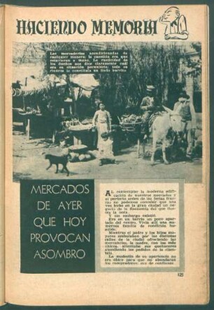 Haciendo memoria: Mercados de ayer que hoy provocan asombro