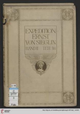 Band 2,1B: Expedition Ernst von Sieglin: Ausgrabungen in Alexandria: Malerei und Plastik