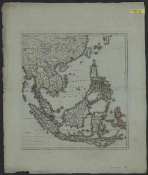 Karte von Südasien, ca. 1:10 000 000, Kupferstich, 1801