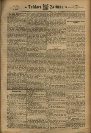 Zweite Ausgabe vom Freitag, den 06. Oktober 1911.