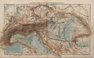 Alpenländer und Österreich-Ungarn, Bodengestalt und Gewässer