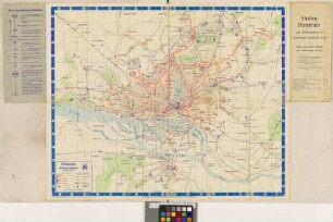 Verkehrsplan der Hamburger Hochbahn-Aktiengesellschaft