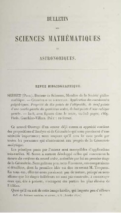 Revue Bibliographique.
