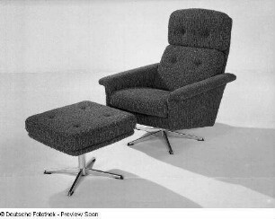Sessel "Oslo" mit Hocker
