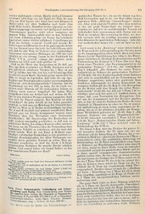 357-359 [Rezension] Laub, Franz, Eschatologische Verkündigung und Lebensgestaltung nach Paulus