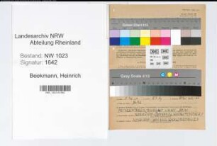 Entnazifizierung Heinrich Beekmann , geb. 03.06.1890 (Arzt)