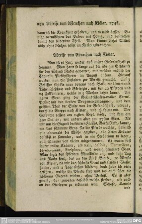 Abreise von Astrachan nach Kislar