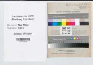 Entnazifizierung Wilhelm Soelter , geb. 18.05.1901 (Jurist)