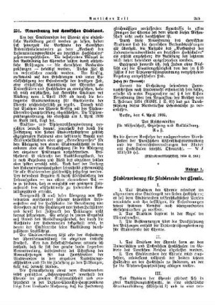 Neuordnung des chemischen Studiums : [Wissenschaft] ; [Für das Reich] ; [Amtliche Erlasse] ; [Amtlicher Teil]