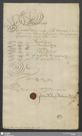 Verzeichnüß Derer Außbeuthen, welche aufs Qvartal Luciæ a[nn]o 1732. in der Obergebürgischen Oberzehenden Inspection geschloßen ... Schlettau den 12. Febr. 1733 - XVII 103 4. (1732,L)
