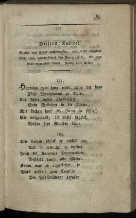Drittes Kapitel. Worinn eine Frage aufgeworfen, aber nicht aufgelöst wird, und worinn keiner den Beutel erhält, wie man leicht vermuthen konnte. Unsinn über Unsinn