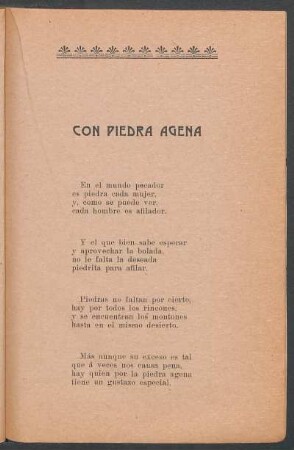 Con piedra agena