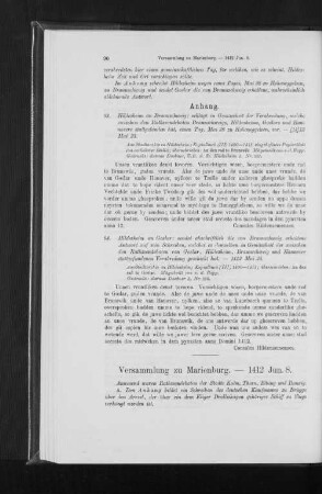 Versammlung zu Marienburg. - 1412 Jun. 8.