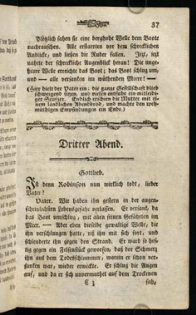 37-58, Dritter Abend.
