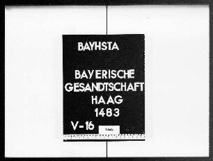 Briefe an die bayerische Gesandtschaft von de Lalande