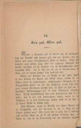 12. En'n god, Allens god.