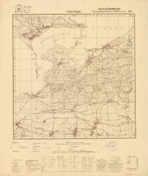 1641 Lüdershagen, Topographische Karte 1:25000 (4cm - Karte)