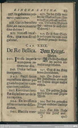Cap. XXIX. De Re Bellica