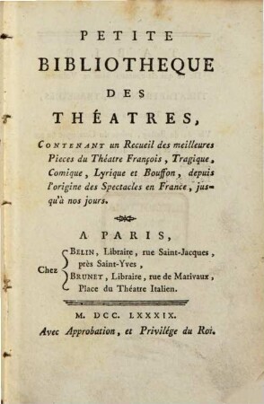 Chef-D'Oeuvres De Belloy