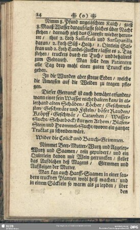 Wider die Colick und Bauch-Grimmen